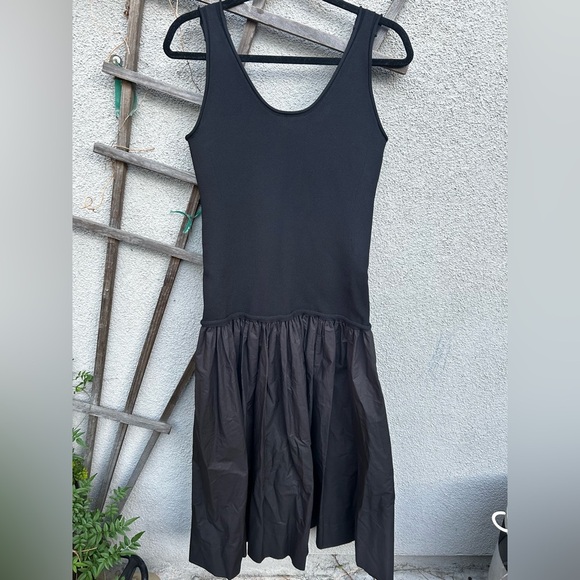 A.L.C. Sadie Combo Flounce Midi Dress in Black - Picture 5 of 11